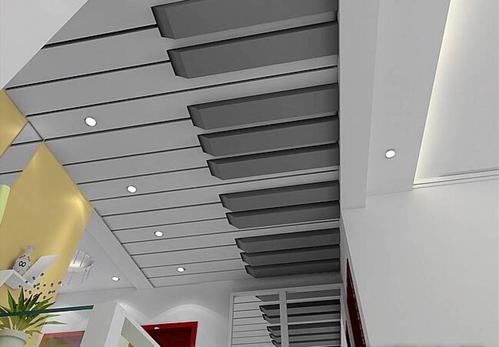 北欧风格集成吊顶效果图-带铝扣板一级吊顶效果图来参赛