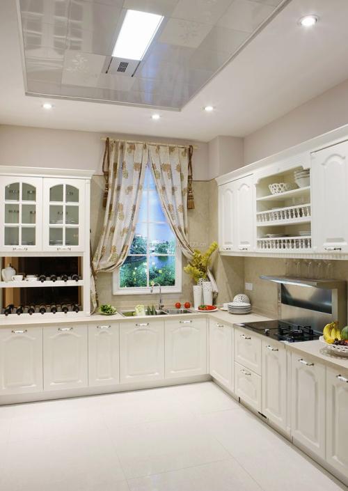 铝扣板吊顶效果图片的-60*60吊顶铝天花图片效果怎么样