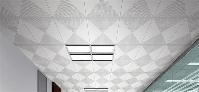 铝扣板展区效果-公区大堂铝扣板天花效果图-展旺铝扣板
