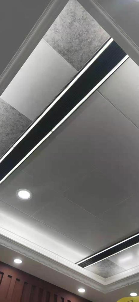集成吊顶大板材质-新式铝蜂窝大板吊顶效果图