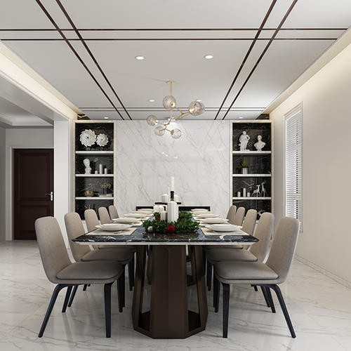 集成吊顶大板材质-新式铝蜂窝大板吊顶效果图