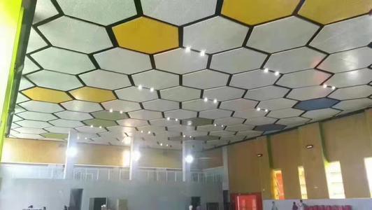 铝扣板吊顶的工程-大型高校铝扣板工程案例效果图