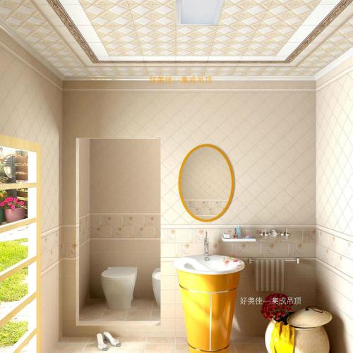 集成装潢铝扣板-厨卫用石膏吊顶还是铝扣板吊顶好