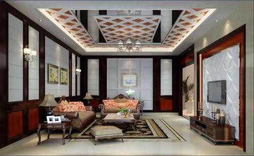 客厅集成吊顶样图-客厅铝扣板吊顶厂家告诉你
