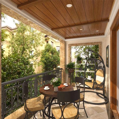 阳台铝扣板集成吊顶效果图-从这几个方面看看阳台吊顶做不做