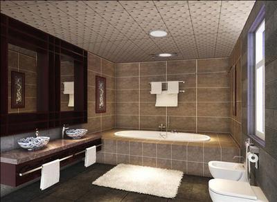 卫生间铝扣板效果图-卫生间铝扣板吊顶厂家来讲讲卫生间吊顶怎么装