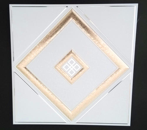 四叶草金色铝扣板-四边金线铝扣板-四川铝合金长城板铝扣板