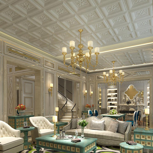 铝扣板错层吊顶-铝扣板吊顶错层吊-铝扣板吊顶高低错层