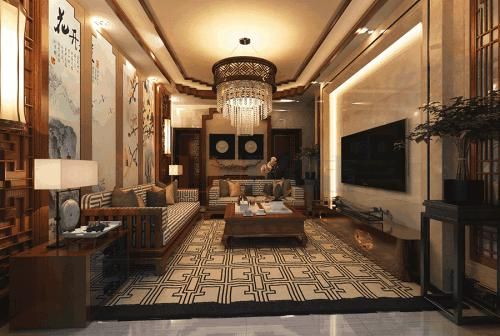 新中式铝扣板吊-新中式铝扣板二级吊-新中式铝扣板