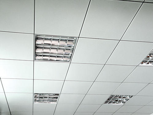 铝扣板吊顶大厅效果图-大厅二级铝扣板大板吊顶效果图-铝扣板吊顶大厅效果图