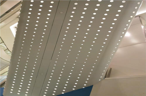 白色冲孔铝单板-树形冲孔铝单板的应用