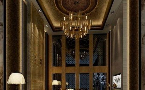 别墅铝扣板效果图-别墅厨房铝扣板效果图-铝扣板天花挑空别墅大厅效果图