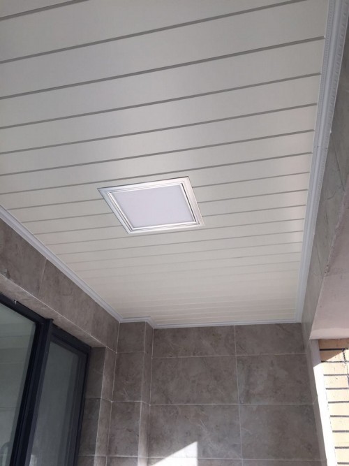 集成吊顶实景-你想了解的木纹铝方通吊顶的问题