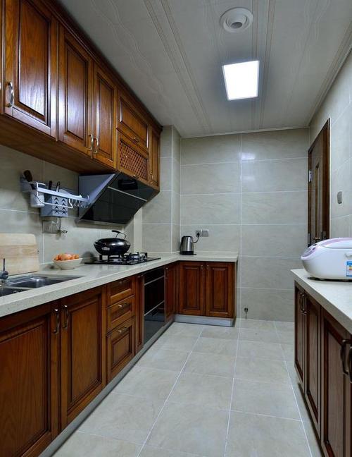 中式厨房铝扣板-新中式厨房铝扣板-中式厨房铝扣板吊顶图片