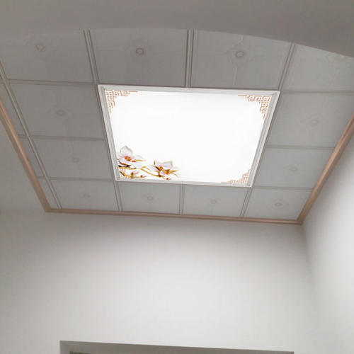 客厅集成吊顶面板多大-客厅铝扣板吊顶效果图