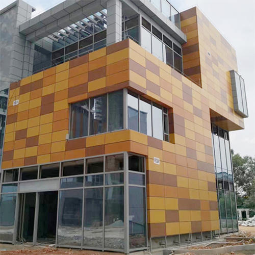 弧形木纹铝方通厂家-咖啡厅常用到的弧形铝方通