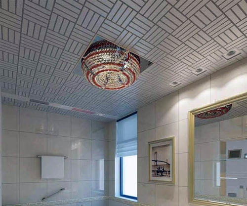 卫生间吊顶铝扣板安装-装饰卫生间铝扣板-卫生间铝扣板吊顶能安滑轨吗