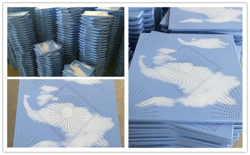 蓝色冲孔铝单板-冲孔铝天花厂家讲讲冲孔铝天花的优点及规格型号有哪些