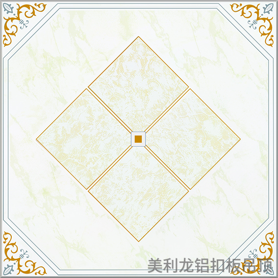 金石银线彩涂办公室铝扣板