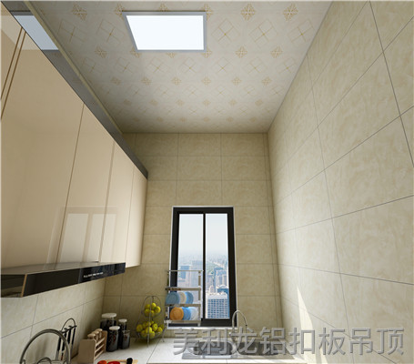 滚涂厨房铝扣板烫金-田园风情