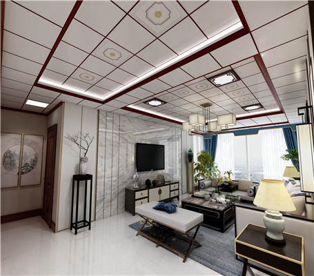 新中式吊顶效果图