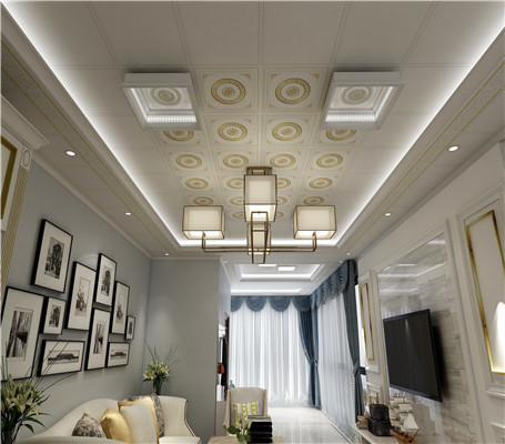 简欧铝扣板吊顶效果图