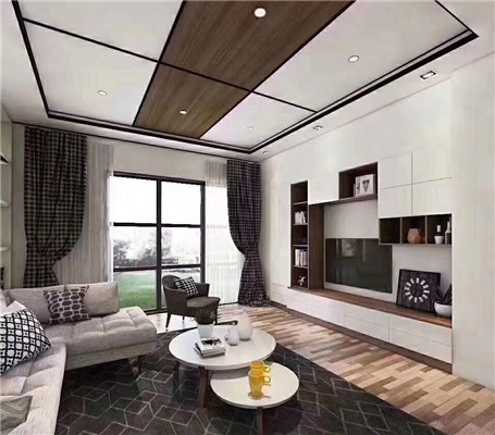 客厅铝蜂窝吊顶效果图