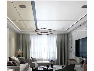 客厅铝天花吊顶效果图大合集，多种风格不同材料供你挑选！
