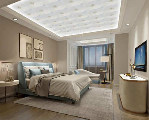 卧室铝扣板天花-卧室装铝扣板吊顶效果图好看嘛