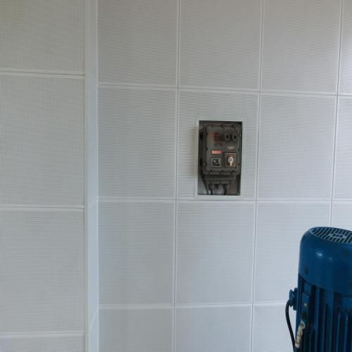 装饰墙体铝扣板图片-冲孔镀锌钢板装饰台湾太子馥售楼处墙体