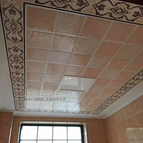 中式复古集成吊顶-中式铝扣板吊顶效果图