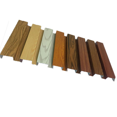 木纹彩铝扣板-木纹面的弧形铝方通产品工艺