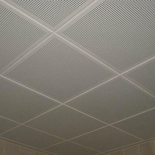 方形小跌级铝天花效果图