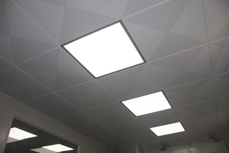 方形小跌级铝天花效果图
