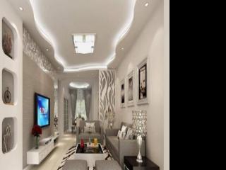 铝扣板客厅半吊效果图-客厅装铝扣板吊顶好看吗