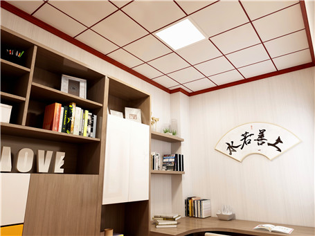 滚涂书房铝扣板